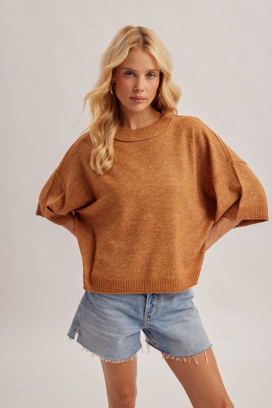 Mocha SS Sweater