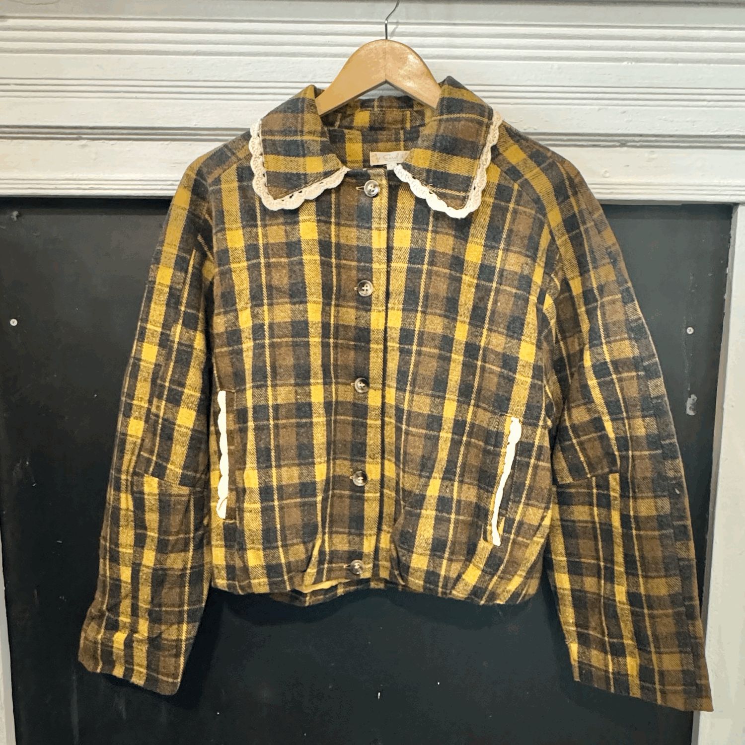Mustard Plaid Jacket