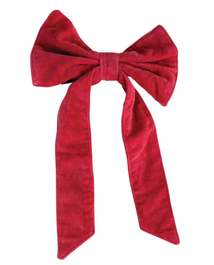 Velvet Bow with Clip