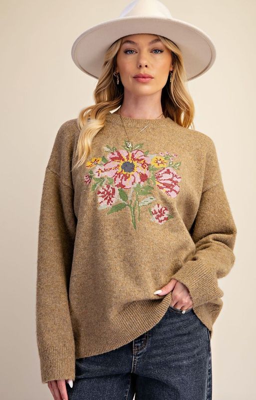 Emb Sweater