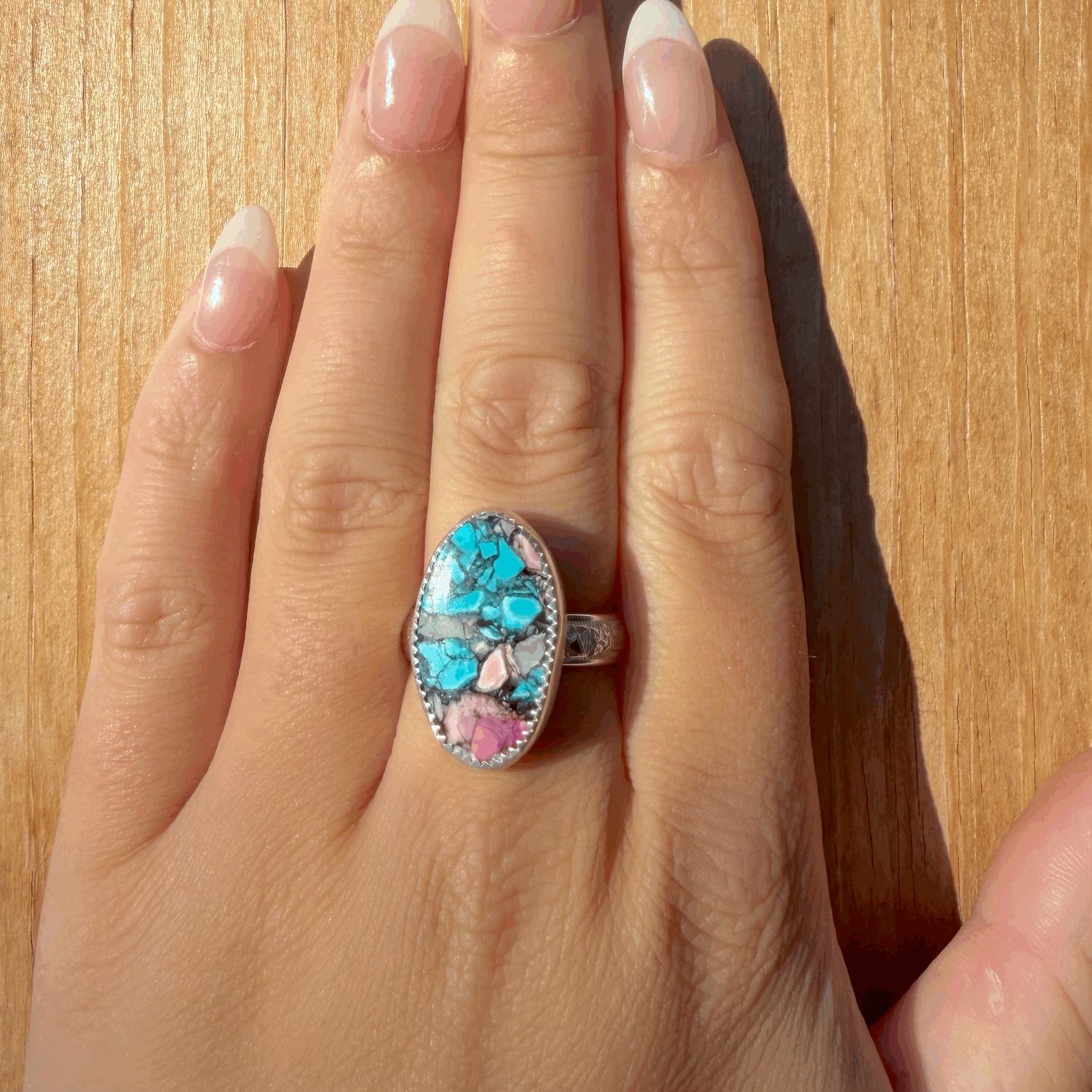 Mosaic Ring Sz.8.5