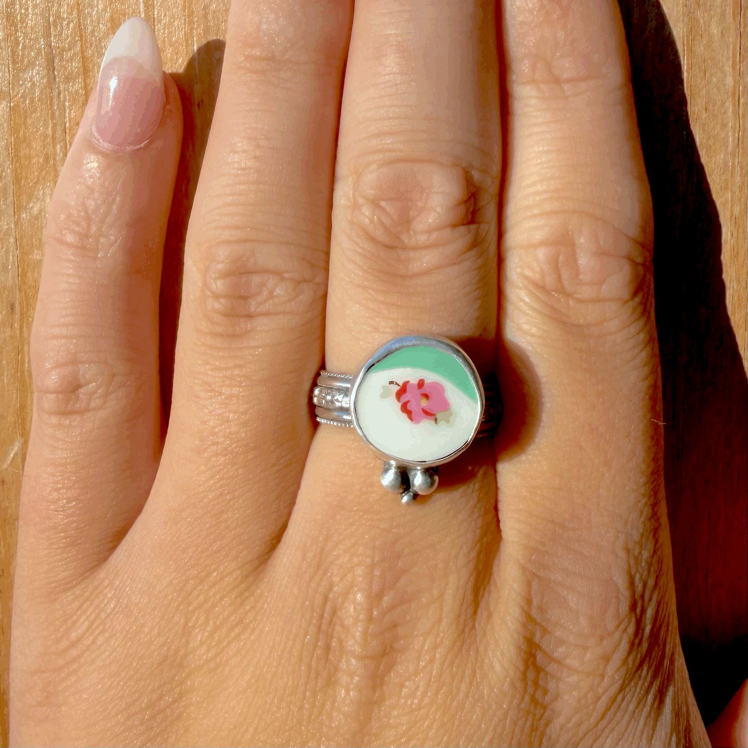 China Dot Ring sz. 8