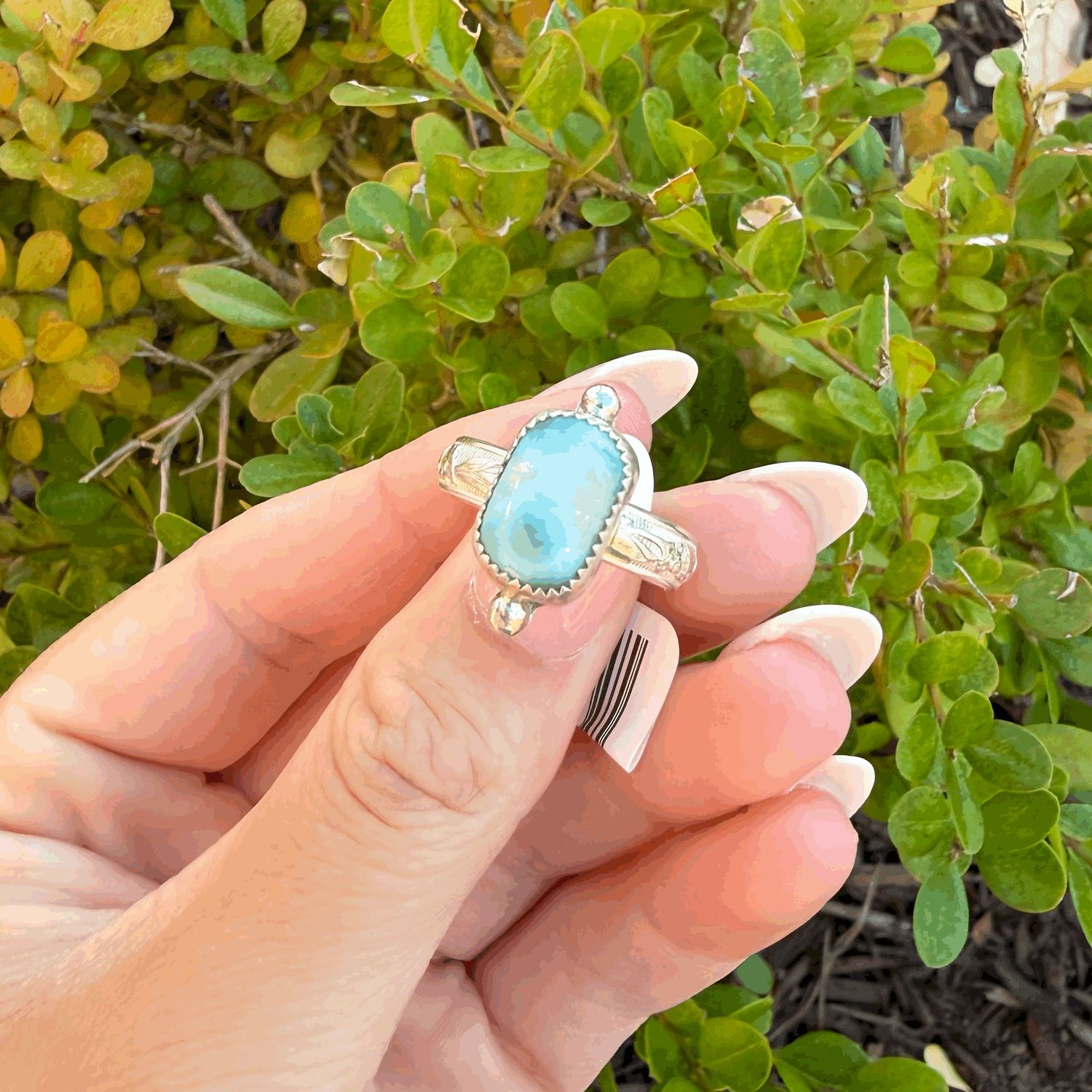 Larimar Ring Sz.8.5
