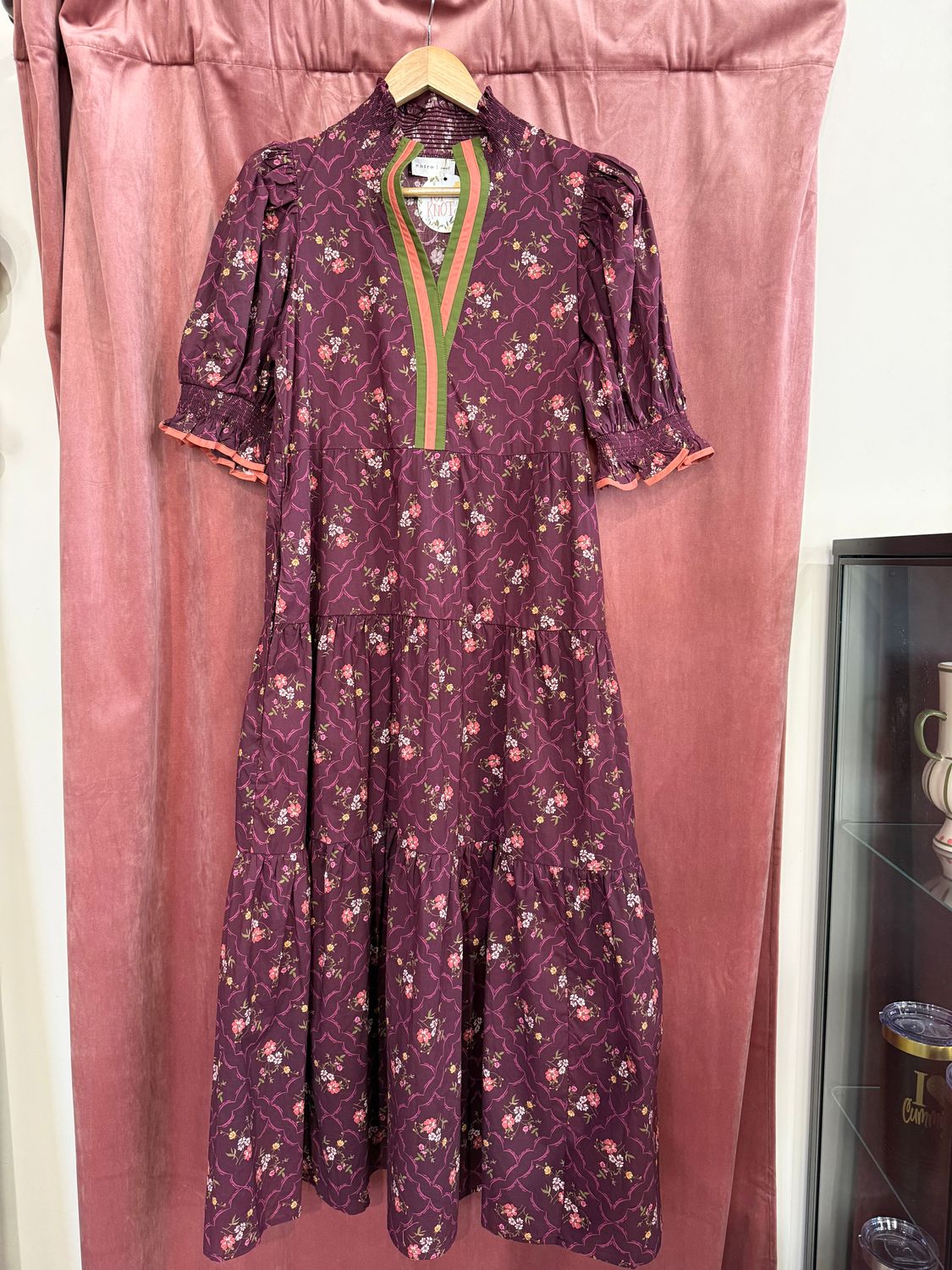 Plum Floral Dress