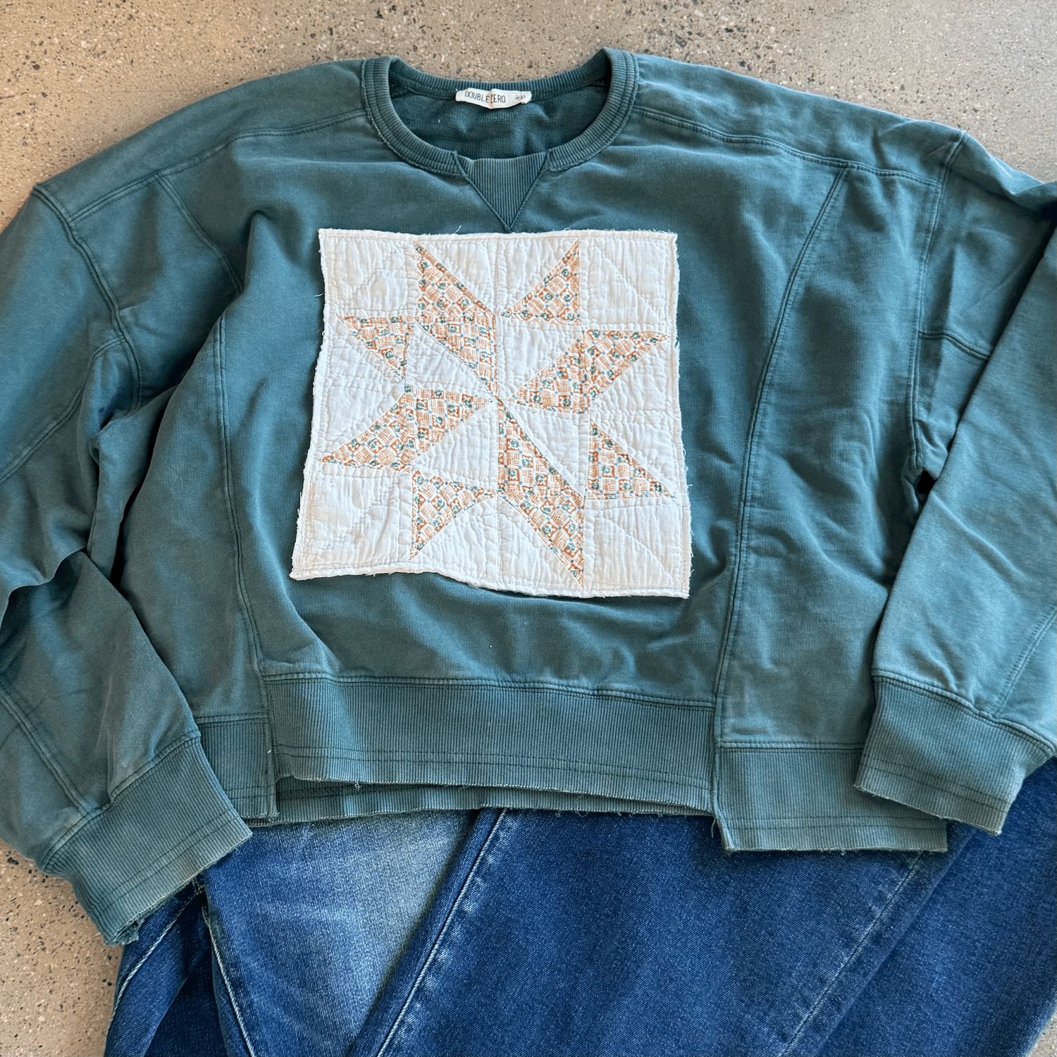 Star Quilt SS - Orange/Green SM