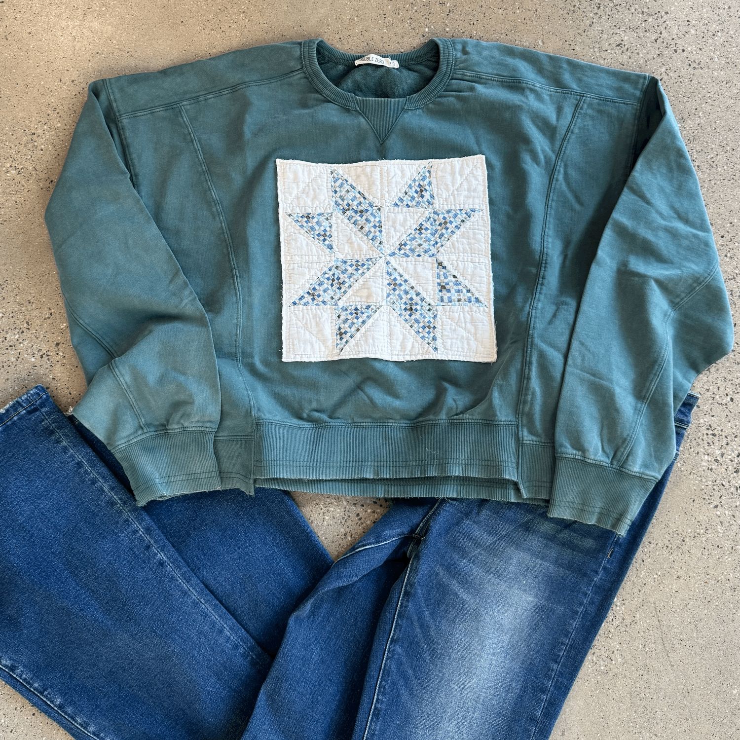 Star Quilt SS - Blue/Gray M