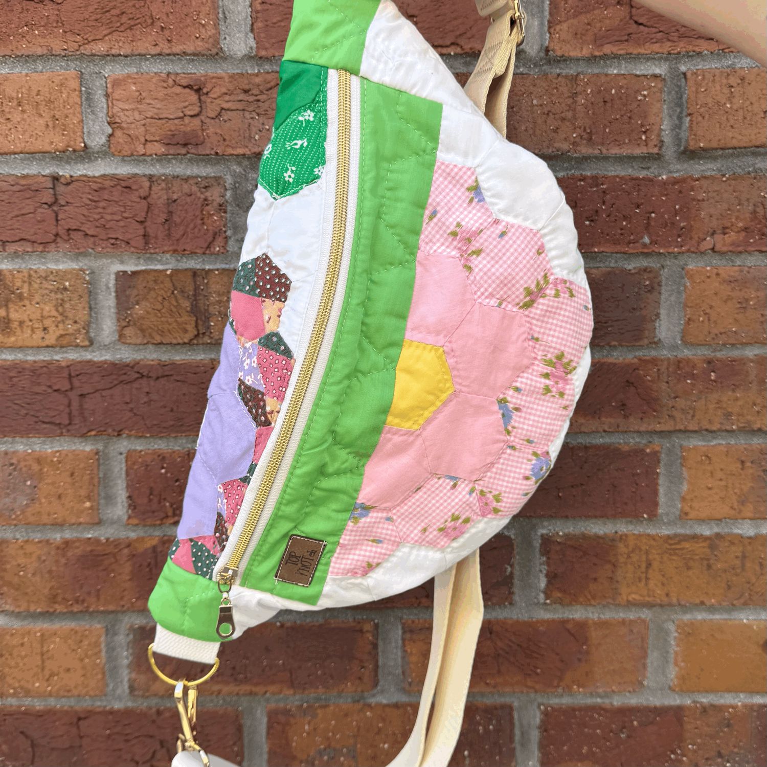 Vintage Bum Bag - Pink Flower