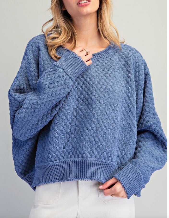 Denim Blue Sweater