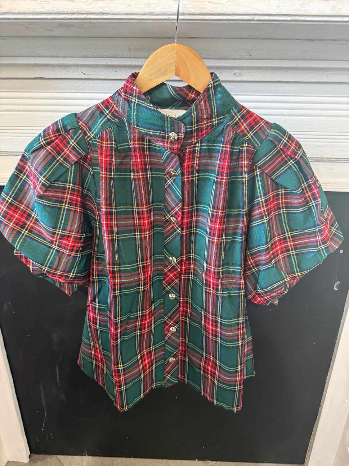 Xmas Plaid Top