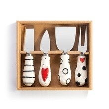 Cheese Heart Set of 4