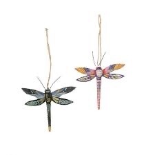 Dragonfly Handmade Ornament 2 assorted
