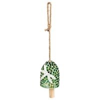 Green with Dragonfly Mosaic Bell charm