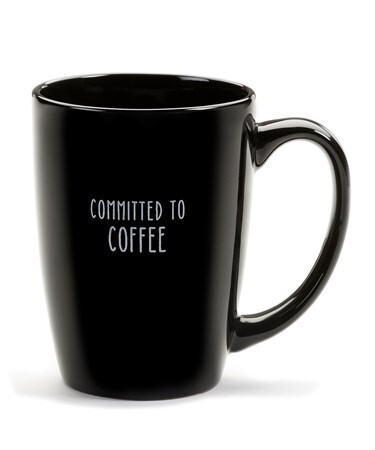 Mug Black Committed to coffee
