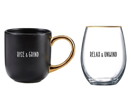 Mug Set Rise and Grind