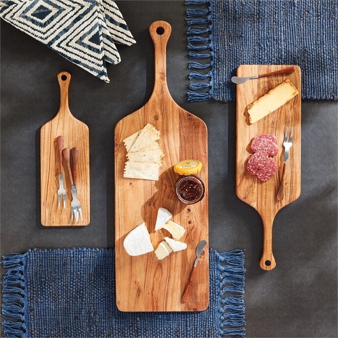 Wood Serving Board with Handle