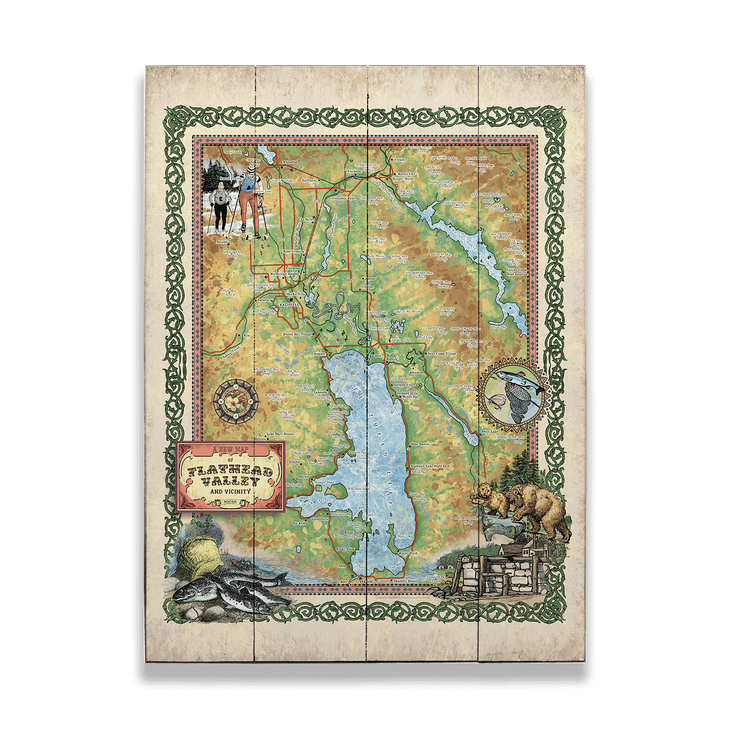 Historic Flathead Valley Montana Vintage Sign