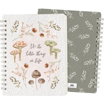Spiral Notebook Little Things in Life Mushrooms