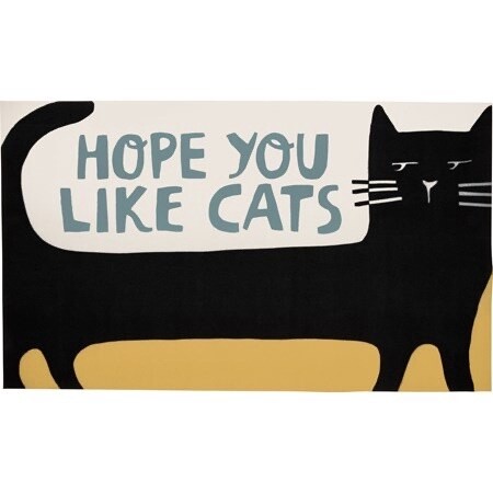 I Hope You Like Cats - Door Mat