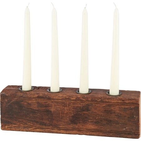 Candleholder Wood Block