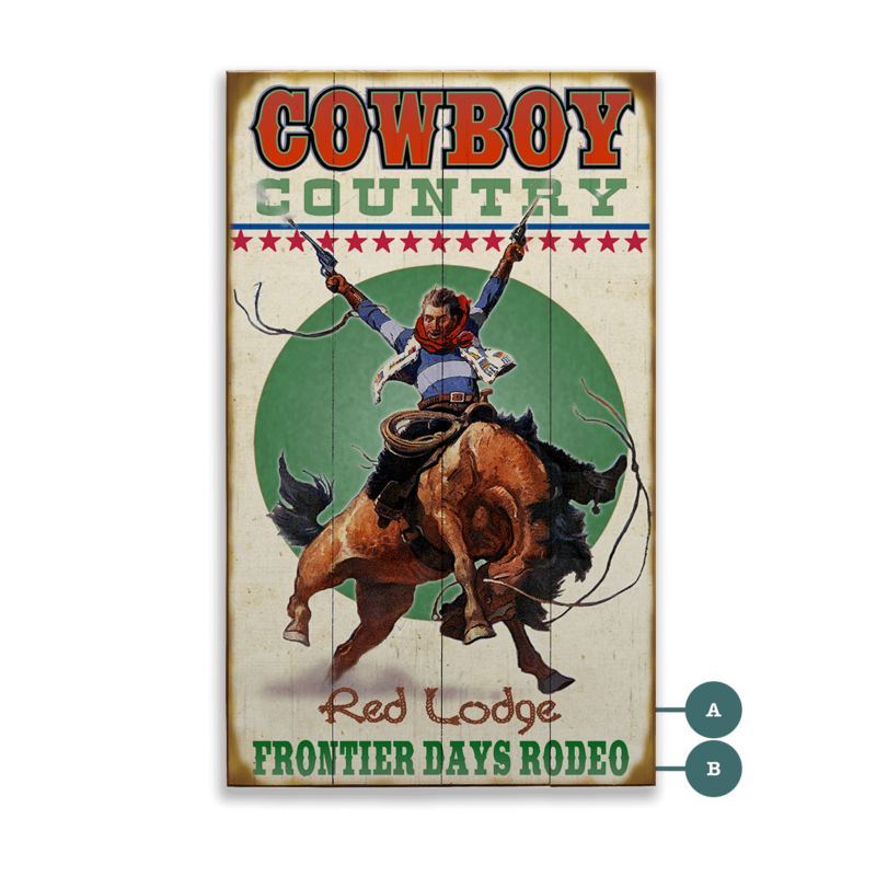 Cowboy Vintage Sign