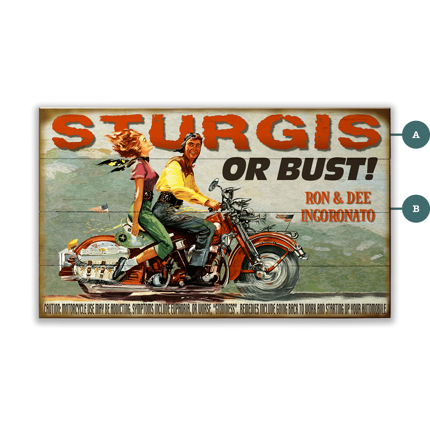 ...Or Bust Motorcycle Sign