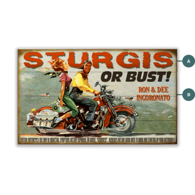 ...Or Bust Motorcycle Sign