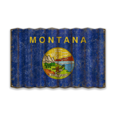 Montana Corrugated State Flag