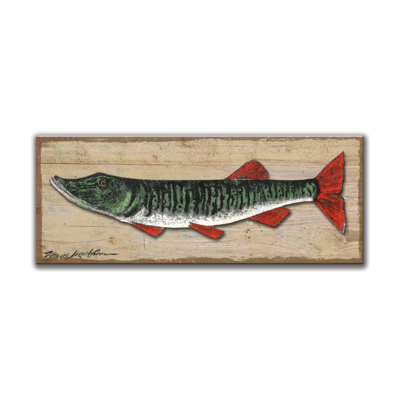 Muski Fish - Wood and Metal Sign