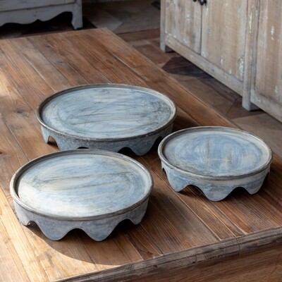 Vintage Metal Display Platforms