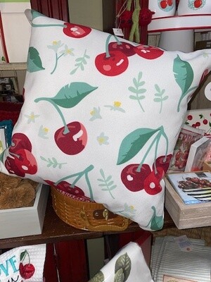Pillow Cherry White background
