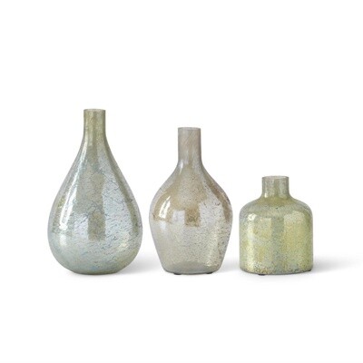 Light Green Matte Glass bottle Vase Antique