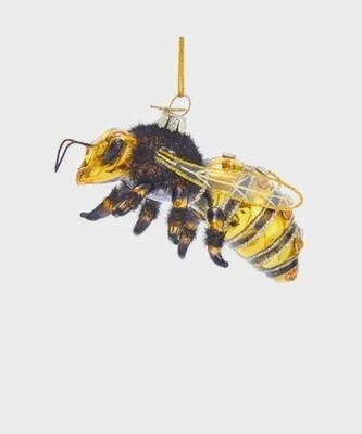 Insect: Glass Honey Bee Ornament