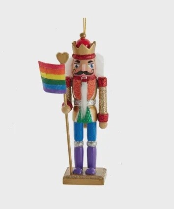 Nutcracker Gay Pride Ornament