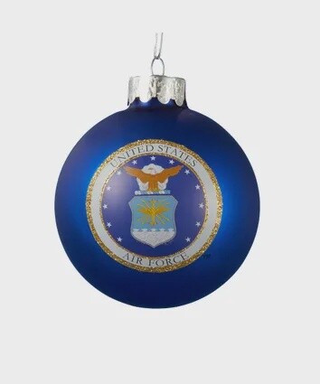 Career US Airforce glass ball ornament