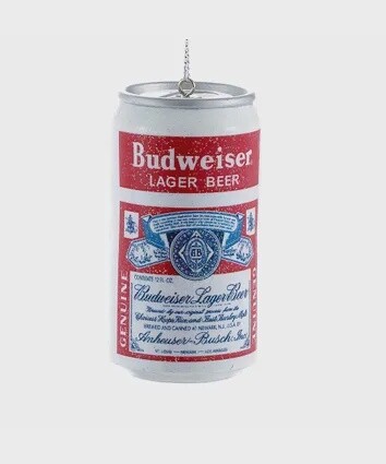Booze: Budweiser Vintage Can Ornament