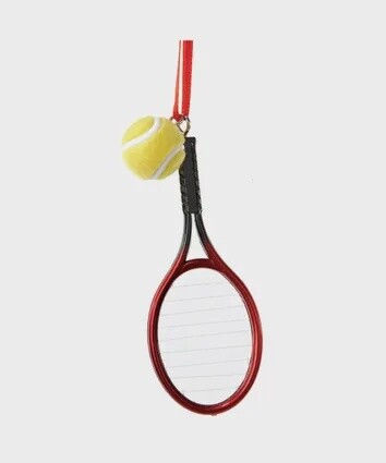 Sports: Tennis Racket with Tennis Ball Ornament