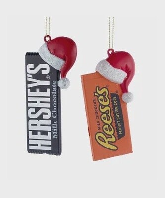 Food: Hershey's and Reese Bar with Hat