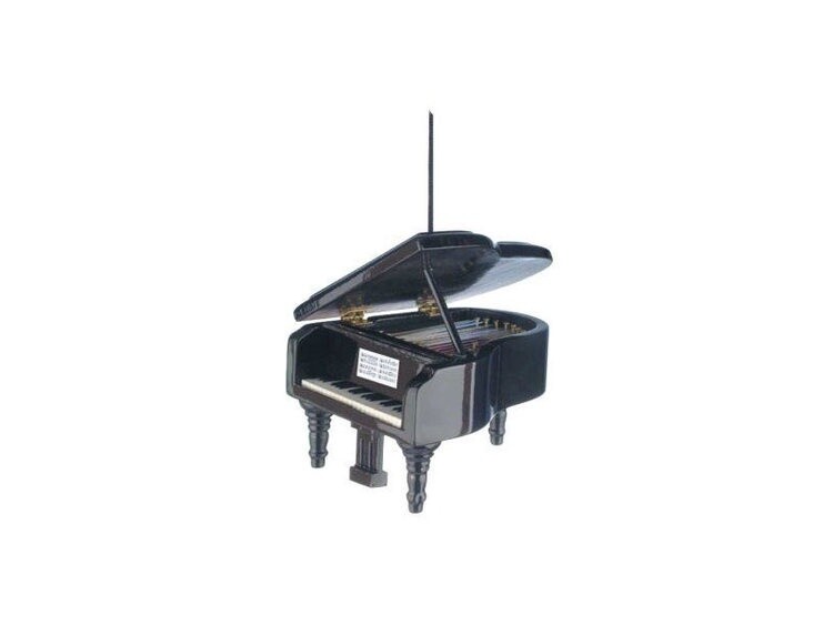 Music: Black Grand Piano Ornament