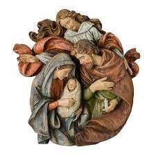 Holy Family with Angel and Wall Bust