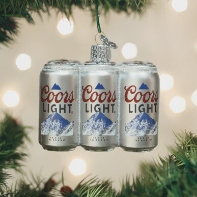 Booze: Coors Light Six Pack Ornament