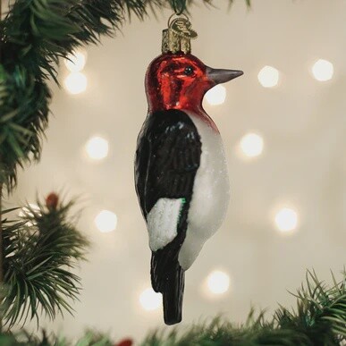 Bird: Red Headed Woodpecker Ornament