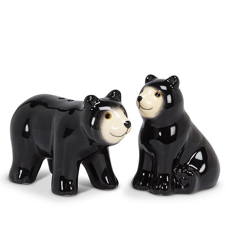 Black Bear Salt and Pepper Shakers