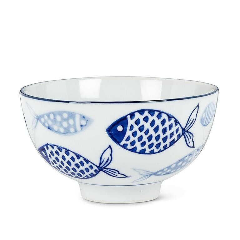 Fish Motif Rice Bowl