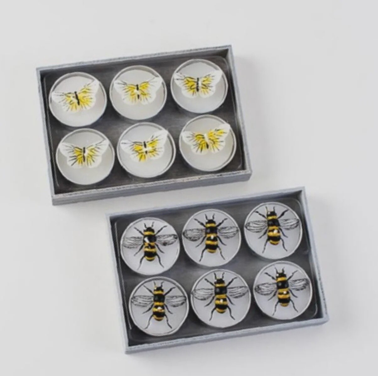 Candle Tea Lights Bee Box of 6 candles