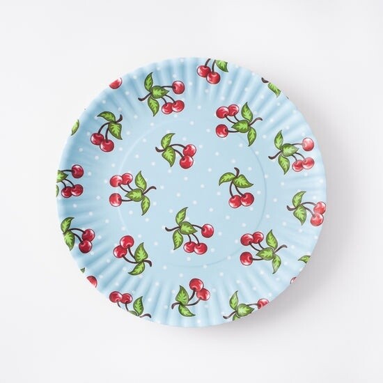 Cherry "Paper" Plates! They Only Look Like Paper