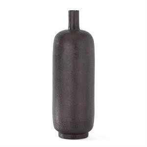 Textured Antique Bronze Thin Tall Neck Vase 16.5