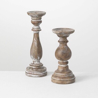 Distressed Candleholder