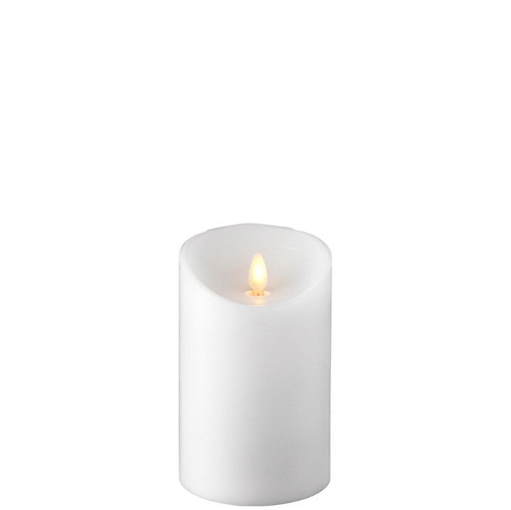 No Flame Candle - White Pillar