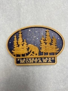 Oval Flathead Lake Magnet - Wood - EXCLUSIVE