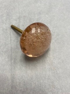 Pink Glass Knob